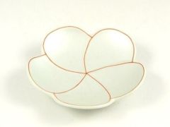 錦捻銀梅型 小銘々皿