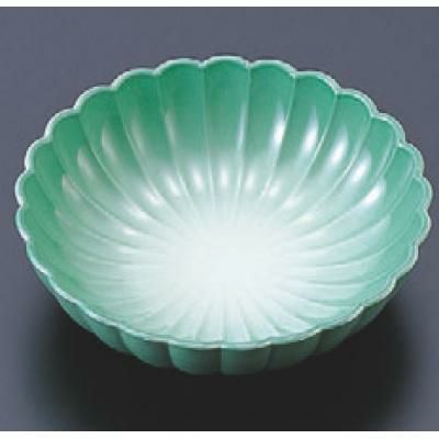 松花堂 ABS3.8寸菊鉢グリーンぼかし