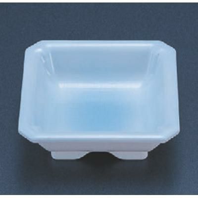 松花堂 隅切角鉢新青磁