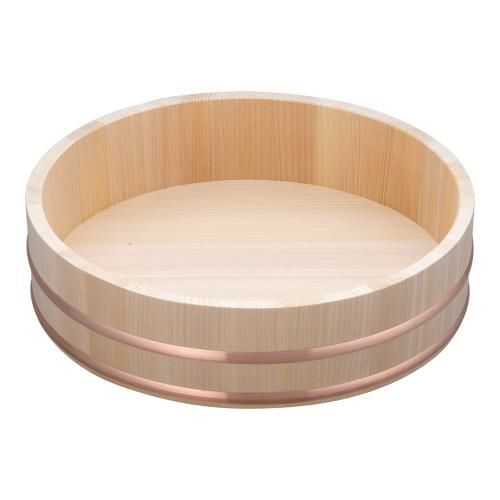 木製銅箍 飯台(サワラ材) 36cm