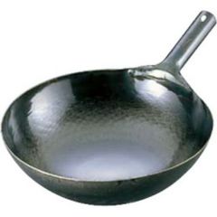 山田 鉄 打出片手中華鍋(板厚1.6mm) 42cm