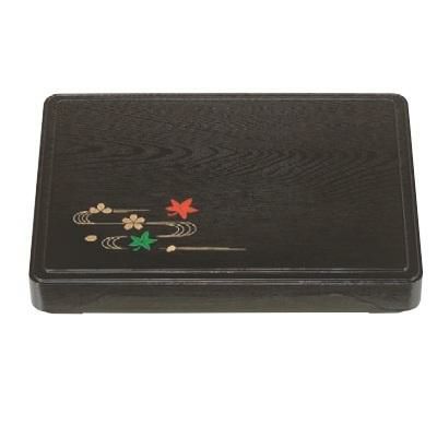 弁当箱 新尺5寸箱膳黒木目春秋(D.X仕切付)