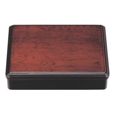 弁当箱 9寸長手弁当ケヤキ木目(仕切付)