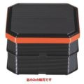 弁当箱 大徳重弁当黒渕朱内朱(蓋のみ)