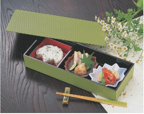 弁当箱 山路千筋弁当ウグイス石目内黒塗