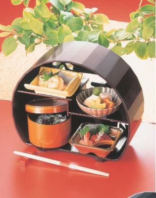 松花堂 ABS鎌倉松花堂新溜塗(大)