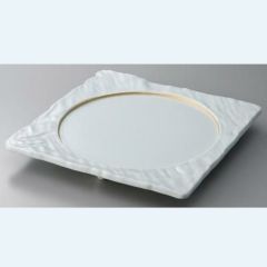石割金彩 正角８．５寸皿