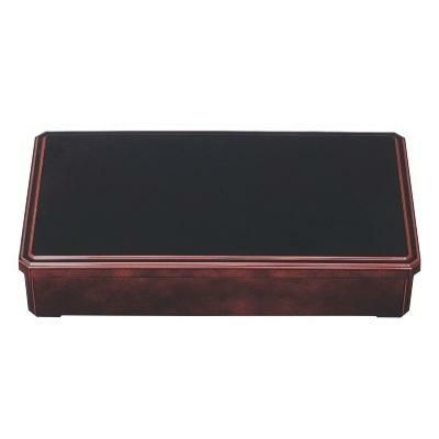 松花堂 尺5寸深型松花堂 溜内黒 SS塗