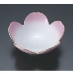 松花堂 梅鉢ピンクぼかし天金