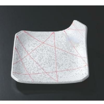 松花堂 一方上がり皿ラスターピンク一珍