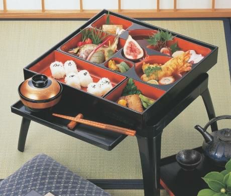 松花堂 尺3寸角松花堂用御膳足黒 幅395 奥行410 高さ222