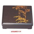 弁当箱 8寸角弁当パール竹(仕切別)