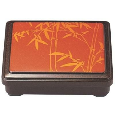 弁当箱 (小)長手ライス入れ朱パール竹