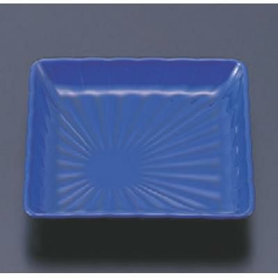 松花堂 菊角皿瑠璃