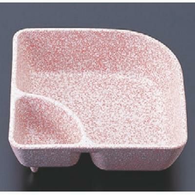松花堂 扇型タレ付鉢桜志野