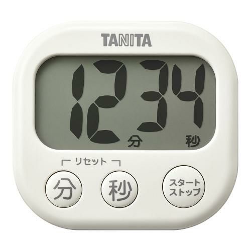 【タニタ】抗菌でか見えタイマー TD429 IV アイボリー