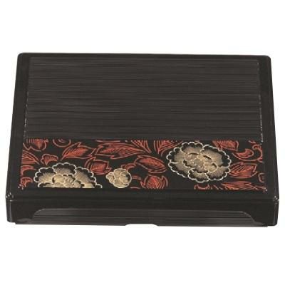 弁当箱 尺0寸千筋箱膳合作牡丹(仕切付)