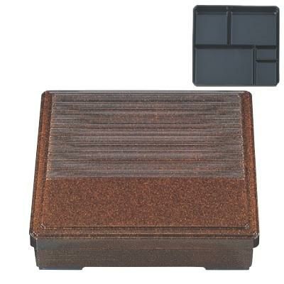 弁当箱 ニュー8寸角固定弁当梨地