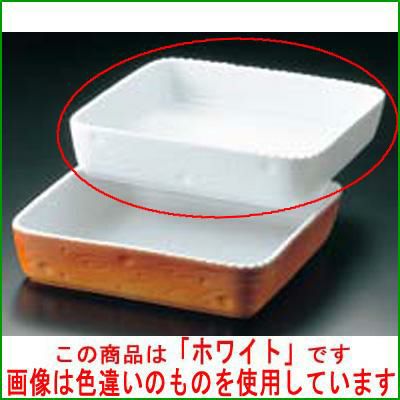 正角型 グラタン皿 No.600 25cm ホワイト
