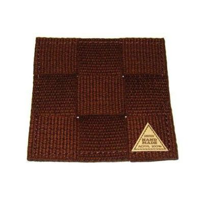 シンビ 手編みコースター #850-S ブラウン 角型