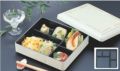 弁当箱 耐熱7寸長手固定弁当クリームチューリップ