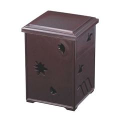 弁当箱 ABS3段大徳透かし開き弁当新溜塗