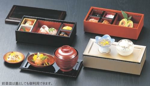 弁当箱 7.5寸長手弁当金煌塗親