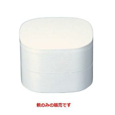 弁当箱 5寸くつわ弁当白アクア内白親白アクア内白