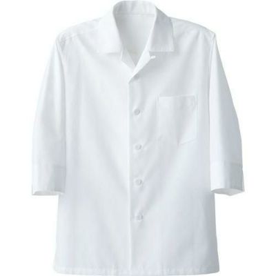 7分袖コート（男女兼用）サイズ：SS～3L カラー：ネイビー,ホワイト