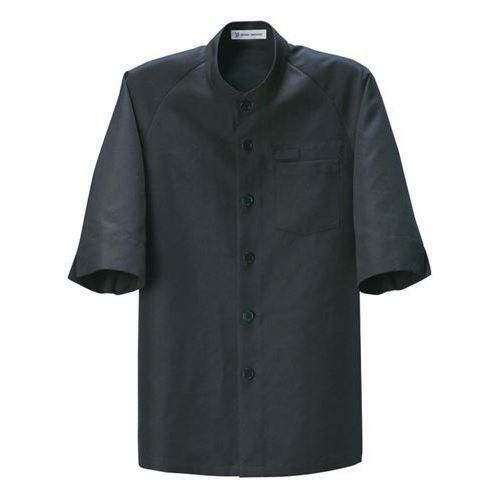 5分袖スタンドカラーコート(男女兼用)サイズ：S～3L カラー：ブラウン,ブラック,ホワイト