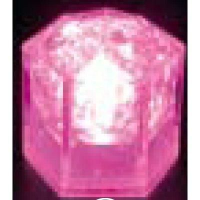 光る氷 ライトキューブ・クリスタル(24入)ピンク