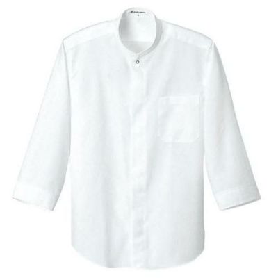 スタンドカラーシャツ(男女兼用)サイズ：SS～LL 3L～5L