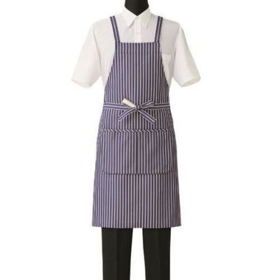 胸当エプロンサイズ：フリー カラー：ホワイト×ネイビー,ホワイト×ピンク,ホワイト×グレー,ホワイト×ブラック