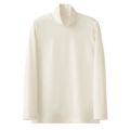 ハイネックニットシャツ（男女兼用）サイズ：SS～3L カラー：チャコール,ネイビー,ブラック,ホワイト