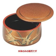 寿司桶 4寸ミニ桶梨地ランオヤ 高さ58 直径:118