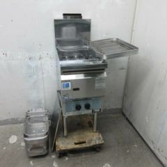 中古】ガスフライヤー タニコー NB-TGFL-C35 幅350×奥行600×高さ800