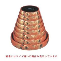 寿司桶 D.Xタイコ型すし桶朱に扇面尺3寸 /業務用/新品/小物送料対象 