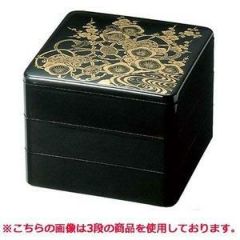 6.5寸重 黒 松竹梅 3段/業務用/新品/小物送料対象商品 | 6.5寸重3段