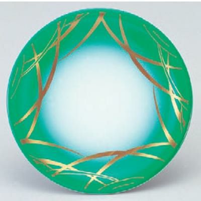 回転寿司皿 寿司皿グリーンつゆ草