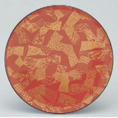 回転寿司皿 寿司皿朱結び 高さ21 直径:150