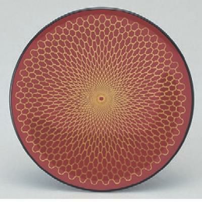 回転寿司皿 寿司皿朱網目/業務用食器