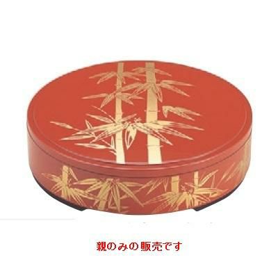 1-517-1　切立桶8寸朱に竹オヤ