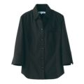 スキッパーカラーシャツ（女性用）サイズ：7～15 カラー：ブラウン,ブラック,モカ