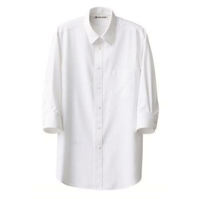 七分袖シャツ（男性用）サイズ：S～3L カラー：エンジ,ブラック,ホワイト