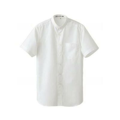 スタンドカラーシャツ（男女兼用）サイズ：SS～5L カラー：ネイビー,ブラウン,ブラック,ベージュ,ホワイト