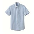 ボタンダウンシャツ（男女兼用）サイズ：SS～5L カラー：ホワイト×サックス,ホワイト×ネイビー