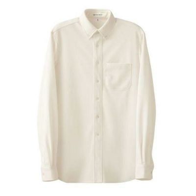 ボタンダウンニットシャツ（男女兼用）サイズ：SS～5L カラー：チャコール,ネイビー,ブラック,ホワイト