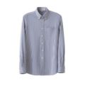 ボタンダウンニットシャツ（男女兼用）サイズ：SS～5L カラー：ホワイト×グレー,ホワイト×ブルー,ホワイト×ベージュ