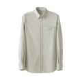 ボタンダウンニットシャツ（男女兼用）サイズ：SS～5L カラー：ホワイト×グレー,ホワイト×ブルー,ホワイト×ベージュ