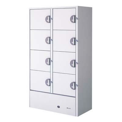 [HPK-8R8] 【フクシマガリレイ】冷蔵コールドロッカー 幅1000×奥行544(569)×高さ1790 キー式 